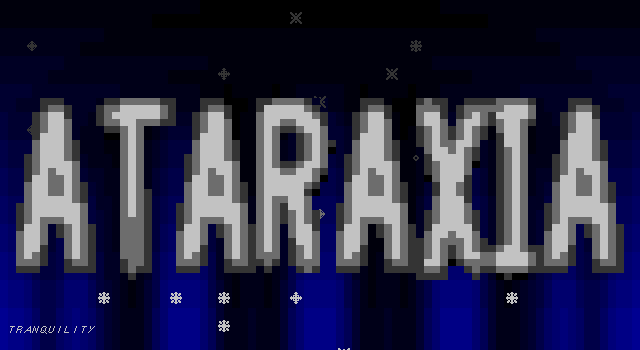 Title screen of 'Ataraxia'.