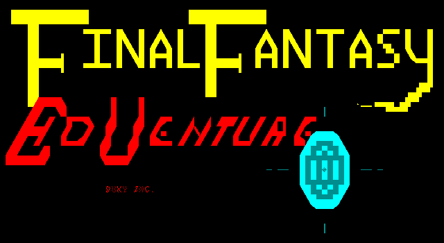 Title screen of 'Final Fantasy Edventure'.